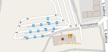 Informační kancelář Autobusové nádraží Česká Lípa (ul. Konopeova 2723) - mapa