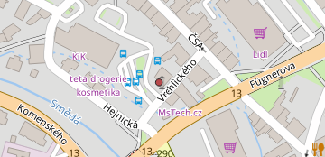 Informační kancelář Autobusové nádraží Frýdlant (ul. Vrchlického 475) - mapa